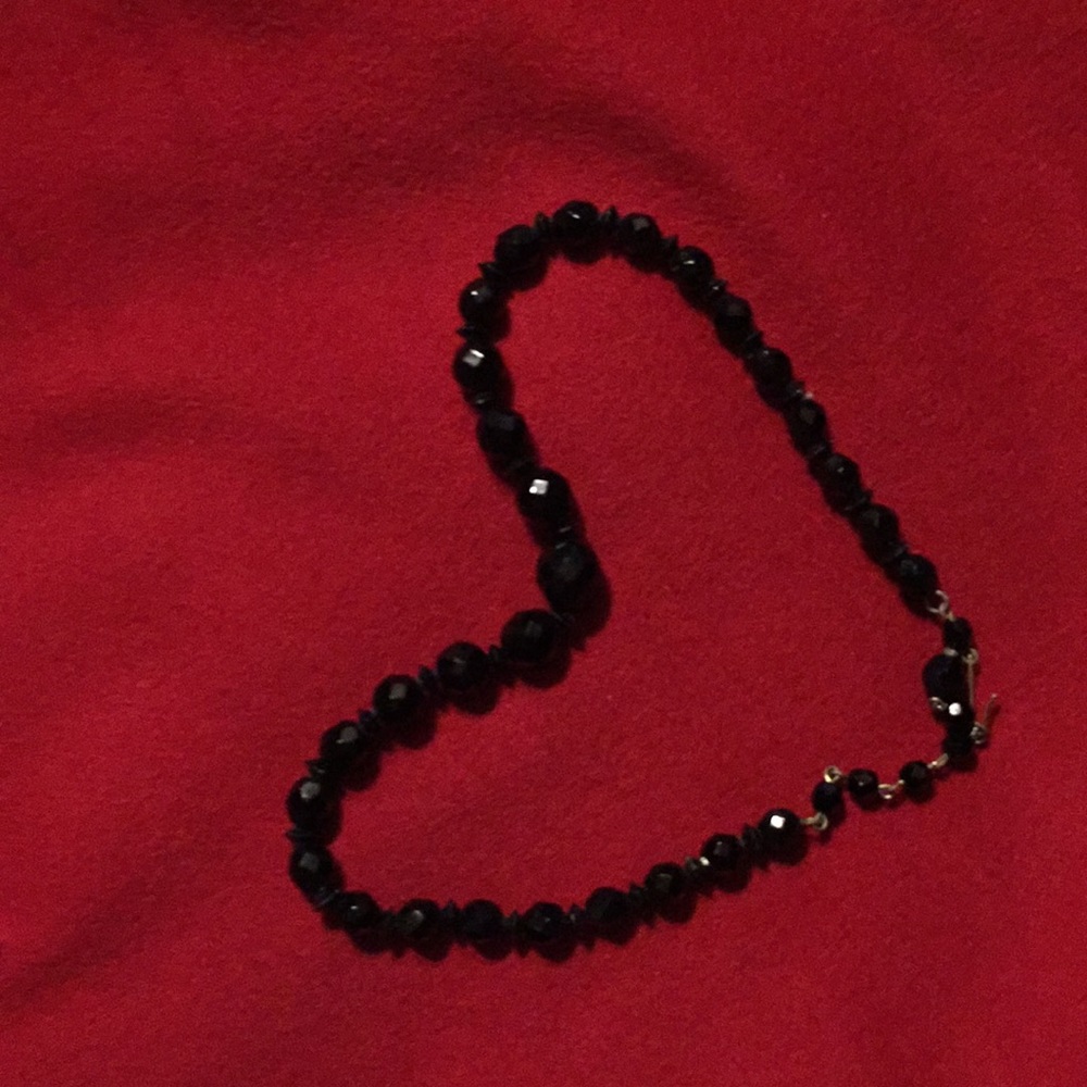 Black short necklace